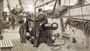 Kapten Semmes sekreterare.  Mr Bullock, befälhavare