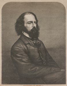 Porträtt av Alfred, Lord Tennyson 1809-1892, 1864.