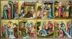 The Buxtehude Altar, central panel, 1400-10 (tempera på panel)