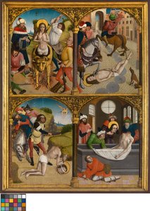 The Legend of St. George, ca 1500-10 (olja på panel) av Master Bruges