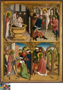 The Legend of St. George, ca 1500-10 (olja på panel) av Master Bruges