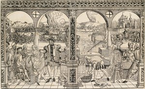Kurfursten Friedrich I Palatins historia, c1500-talet av Master CS