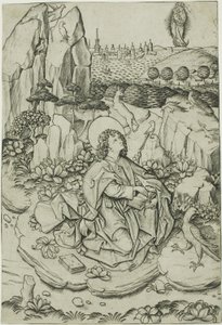 Saint John på ön Patmos av Master E.S.