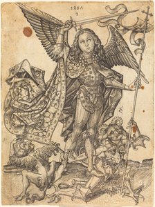 Saint Michael besegrar djävlarna