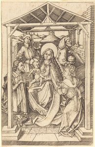 Tillbedjan av Magi av Master E.S.