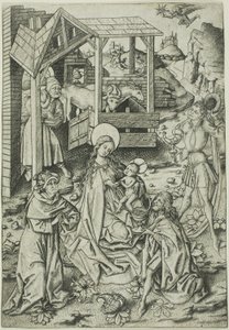 Tillbedjan av Magi av Master E.S.