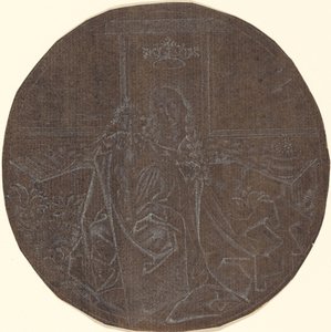 Madonnan och barnet i en trädgård av Master E.S.