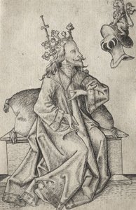 The Small Playing Cards: Second Suit: Helmets: Playing Card with King and Helmet,