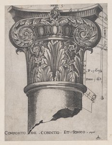 Mirror of Roman Magnificence: Sammansättning av korintiska och joniska, ca. 1537, ca. 1537