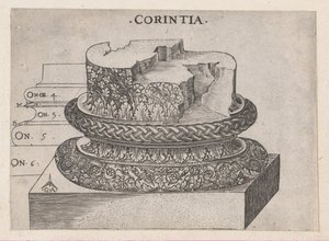 Spegel av romersk storhet: korintisk bas, ca. 1537., ca. 1537 av Master GA