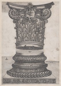 Spegel av romersk storhet: Dekorerad kapital och bas, ca. 1537., ca. 1537