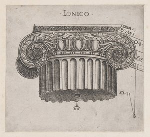Mirror of Roman Magnificence: Jonisk huvudstad, ca. 1537., ca. 1537