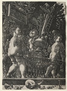 Änglar som bär passionens emblem, 1533. av Master H. L.