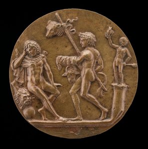 Herkules med Bacchic Figurer, andra hälften av 1400-talet.
