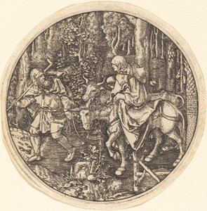 Flygningen till Egypten av Master L after Albrecht Dürer