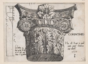 Mirror of Roman Magnificence: Korintisk huvudstad, 1537., 1537.