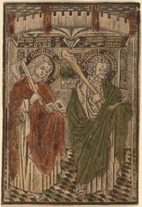 Saint Matthias och Saint Jude med artiklar från Credo av Master d