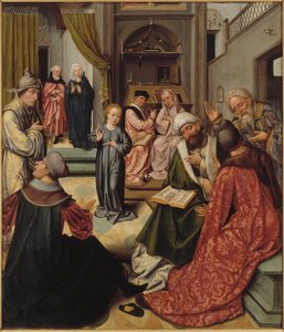 Kristus bland läkarna, 1515. av Master of 1518.