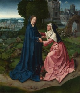 Jungfruns besök till Saint Elizabeth. Panel från en altartavla, ca 1515 av Master of 1518