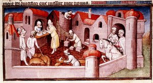 Scen från Marco Polos Book of Marvels..., tidigt 1400-tal av Master of Boucicaut