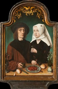 Självporträtt av konstnären med sin fru, 1496.