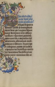 Bebodd Initial S av Master of Guillebert de Mets