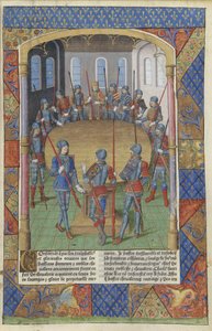 Lancelot av sjön. Kung Arthur och riddarna av det runda bordet, 1494.