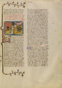 Moses tar emot lagens tavlor av Master of Jean de Mandeville