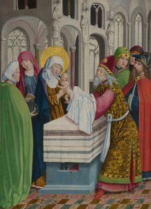 Presentationen i templet Liesborn-altartavlan, ca. 1470-1480