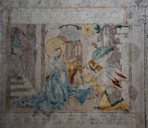 Fresker av mästaren av Messkirch i Heiligkreuztal-WUS07856 av Master of Messkirch