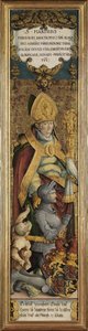 Saint Martin of Tours med Gottfried Werner von Zimmer och en tiggare av Master of Messkirch
