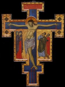 Krucifix, c. 1260-1270 av Master of Saint Francis,