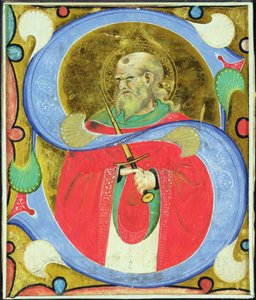Historikert initial "S" föreställande St. Julian