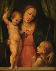 Madonna av Master of Serumido
