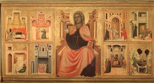 S:ta Cecilia och berättelse om hennes liv - altartavla, c.1290-1320