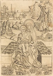 Madonnan och barnet med Saint Anne av Master of St. Sebastian
