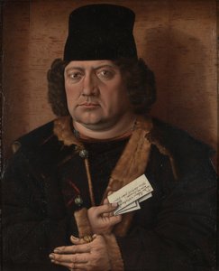 Porträtt av Alexander Mornauer, ca 1464-1488 av Master of The Mornauer Portrait