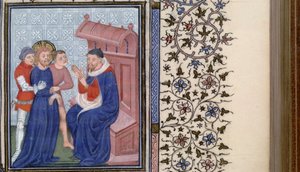 Kristus före Pilatus Timmebok, 1400-talet av Master of Troyes