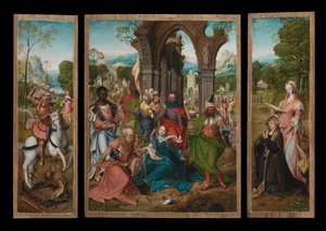 Adoration of the Magi, c.1519 (olja på panel)