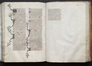 The Gotha Missal: Fol. 102r, Text, c. 1375. av Master of the Boqueteaux