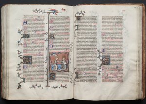 The Gotha Missal: Fol. 119v, Jungfruns kröning, ca. 1375. av Master of the Boqueteaux