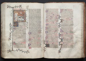 The Gotha Missal: Fol. 123r, Text, ca. 1375. av Master of the Boqueteaux