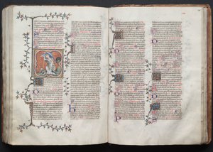 The Gotha Missal: Fol. 124v, Ärkeängeln Mikael, ca. 1375.