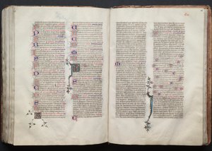 The Gotha Missal: Fol. 135v, text, ca. 1375. av Master of the Boqueteaux