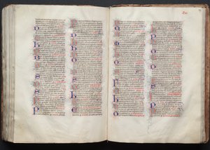 The Gotha Missal: Fol. 139r, Text, ca. 1375. av Master of the Boqueteaux