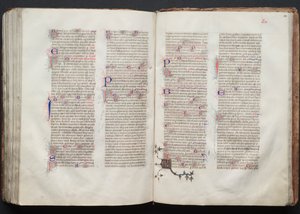 The Gotha Missal: Fol. 142v, text, ca. 1375.