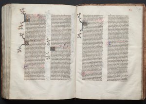 The Gotha Missal: Fol. 145r, Text, ca. 1375. av Master of the Boqueteaux