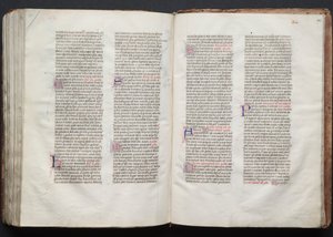 The Gotha Missal: Fol. 146r, Text, ca. 1375. av Master of the Boqueteaux