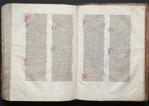 The Gotha Missal: Fol. 147r, Text, ca. 1375. av Master of the Boqueteaux