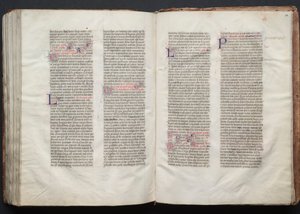 The Gotha Missal: Fol. 151r, Text, ca. 1375. av Master of the Boqueteaux